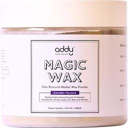 Addy Organics Women Herbal Wax Powder for Hair Removal - Instant & Painless Magic Ayurvedic Wax for Men & Women, All Hair Types & Skin Areas (Hands, Legs, Underarms & Bikini Line) - Lavender Scent - 500g-image-41