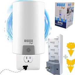 Indoor Fly Trap, Indoor Fly Killer for Home, Highly Effective UV Light, Fly Insect Trap, Gnats and Other Flying Insects 1 Device + 4 Refills + 2 Traps-image-56