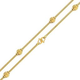 22k (916) Purity BIS Certified Elaborate Gold Chain For Women-image-21