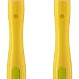 Luvlap Fun Club Baby Silicone Spoon Set, Bpa Free, Fda Approved, 2 Pcs, Green And Yellow - 23.4 Cm-19