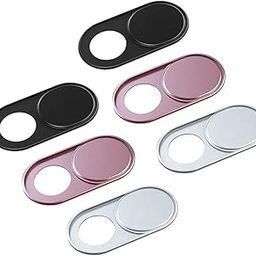 HKDGYHON Webcam Camera Cover Slide 0.027-Inch Ultra-Thin Metal Camera Cover for MacBook Pro, iMac, Laptop, PC, iPad, iPhone, Smartphone, Protect Your Visual Privacy (Black/Pink/Silver - 6 Pack)-image-39