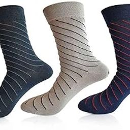 Men's Premium Mercerised Cotton Socks, Pack of 3, Ultra-Soft Breathable, Formal and Casual Wear-image-24