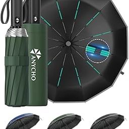 Windproof Automatic Folding Umbrella for Men & Women, UV Protection, Travel-Friendly with 36 Sturdy Ribs-23