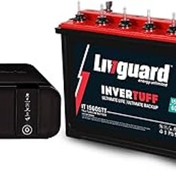 Livguard i2-verter LG900 Squarewave Inverter & Invertuff IT 1560STT 150Ah Tall Tubular Battery Combo with Extra Backup-image-83