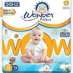 Wowper Baby Diaper Pants | Small 78 Diapers | Wetness Indicator | Anti Rash | up to 12 hrs Absorption | 4-8 Kg | Super Soft-image-12