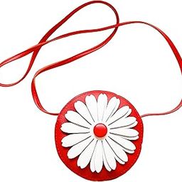BEMBIKA Kids Sling Bag - Trendy Crossbody Sling Backpack for Kids, Cute PU Material Mini Sling Bag for Children, Colorful Shoulder Bag for Girls, Stylish Small Sling Bag for Baby Girls-(Red Flower)-1-image-30