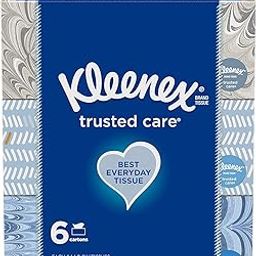 Kleenex Trusted Care Everyday Facial Tissues, 144 Tissues per Flat Boxes-22