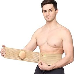 Cotton Umbilical Hernia Belt Hernia Support Brace With Removable Compression Pad Navel Hernia Pain Relief For Men & Women(Beige),Free Size-picture-26