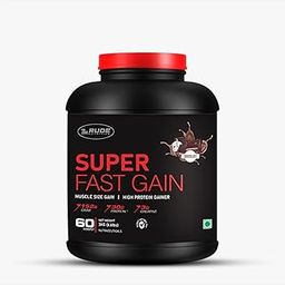 The RUDE Nutrition Super Fast Gain - 3KG, Muscle/Weight Gainer, Vegetarian Powder for Athlete/BodyBuilder/Gym | Fitness of Chocolate Flavour | Beneficial for Weight Management | High-Protein Gainer-image-30
