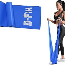 D-fix® Yoga Band | Resistance Exercise Band for Training Latex-Free Anti-Allergic & Tear-Resistant TheraBand for Exercise, Stretching, Workout & Physiotherapy (Blue)-image-52