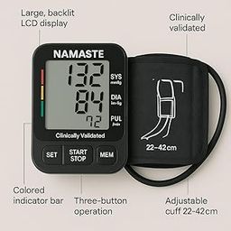 Digital Blood Pressure Monitor, Upper Arm BP Machine, Large LCD Display, Pulse Rate Detection, Adjustable Cuff-image-51