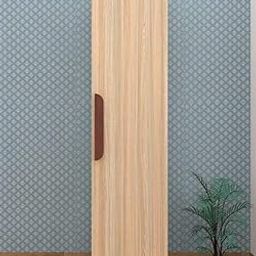 illfordd furniture Single Door Wardrobe with Drawer in Asian Light Color-12