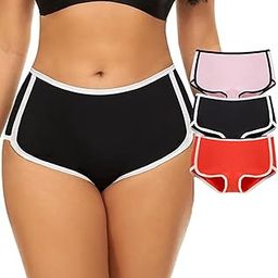 Panty for Women Girls Ladies Underwear Comfortable Breathable Cotton Side Cut Hipster Ladies Panties Stretch Boxer Brief-picture-50