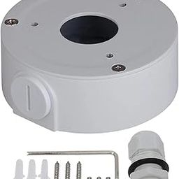 Waterproof Security Camera Mount – Durable ABS Junction Box for Bullet & Dome Cameras.Conceals Cables and installs Easily for Outdoor CCTV. (Heavy Plastic Small Round Camera Box)-23