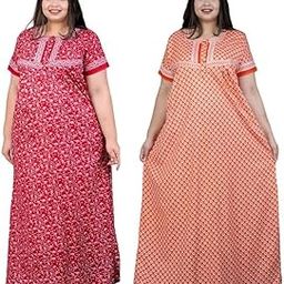 Free Size Cotton Nighty Combo for Women (id-31121)-image-96