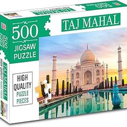 BRIJBASI Taj Mahal 500-Piece Jigsaw Puzzles For Kids And Childrens Realistic Illustration Brain Booster Gifts, Fun And Creative Game - Ages 9+ (500 Pcs)-picture-14