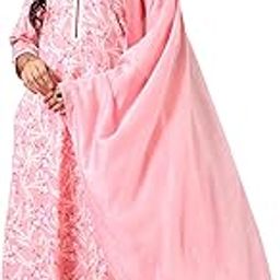 Orange Cotton Blend Printed Kurta Sets for Women-image-21