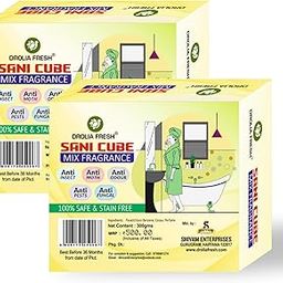 DroliaFresh Urinal Cake Sanitary cubes Air Freshener Deodorizer for Toilets, bathroom & Washbasin, etc. (Pack of 24, Colourful & Large Size) Last 30 Days - 600Gram MIX-image-24