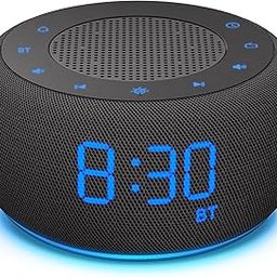 BUFFBEE Alarm Clock Radio with Bluetooth Speaker - High Fidelity Sound, Full Range Dimmer, Battery Backup, FM Radio Clock for Bedrooms-18