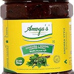 Amoga's Pickles Factory Andhra Authentic Pulihora Gongura Pickle 100% Natural Handmade , 500gm-image-76