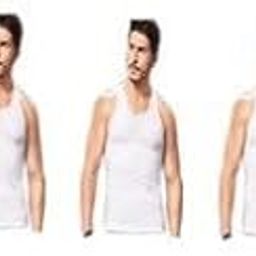 Dixcy Men's Cotton Sleeveless Vest White Set of 5 pc-image-37