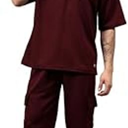 Men Solid Summer Co-ord Set with Polo Neck-picture-48