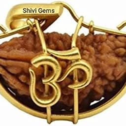 1 Mukhi Natural and Original Rudraksha Rudrakash panch dhatu Gold coated pendant for Men and Women-image-35