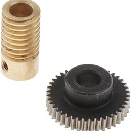 Enakshi® 0.5 Modulus Steel Worm Gear Wheel + Brass Gear Shaft Set Hole 6mm|Business & Industrial | Automation, Motors & Drives | Electric Motors | General Purpose Motors-0