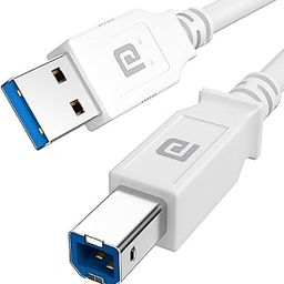 Portronics PrintLink 3 Printer Cable with USB Type-A to USB Type-B Male Connectors, 3 Meters / 10 Ft Long, High-Speed Transfer Cord for Printers & Scanners (White)-18