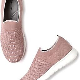 Women’s Lightweight Athleisure Slip-on Sneakers; Casual, Athletics Sports Shoes for Walking-picture-17