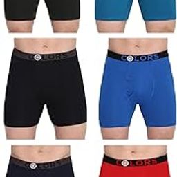 Men's Cotton Solid Trunks (Pack of 6) (Colors112-B1-RBL1-N1-R1-Olv1-PBL1-100_Multicolor9-image-69