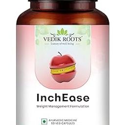 Vedikroots InchEase | Ayurvedic Supplement for Healthy Weight Loss Management |Fat Burners|Weight Management for Women & Men 60 Veg Capsules (Pack of 1)-picture-15