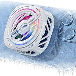 Black Shark Magnetic Cell Phone Cooler, RGB Phone Cooling Fan Portable Lightweight Mobile Phone Cooling Fan, Phone Radiator with Larger Cooling Area for Phone/Tablet/IPad (White)-picture-27