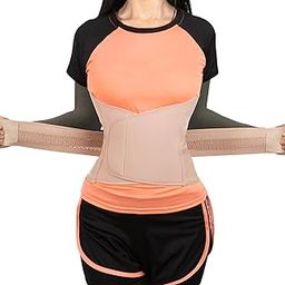 SUPPORTSMART Postpartum Bet - Abdominal Support Bandage for Recovery - Postpartum Belly Band Abdominal Belt Body and Waist Shaping (Beige, S/M)-image-1