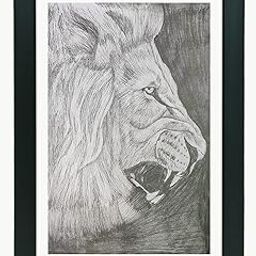 Hyper realistic lion pencil drawing gift, drawing gift,-image-34