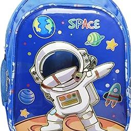 3D School Bag for Boys and Girls Cartoon Printed Waterproof Backpack Bag Ideal for Kids Bag Nursery 1st 2nd Class School Bags 5-7 Years 15 Inch-image-6