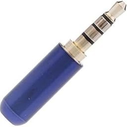 ATORSE 2x3.5mm 1/8" TRRS 4 Pole Male Plug A/V Solder Connector Blue-image-78