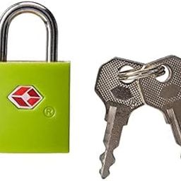 SHB Non-Combination Key Opening Trolley Luggage Zipper Padlock Lock Metal TSA Key Lock (Green)-image-5