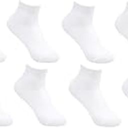 Bulk White Ankle Solid Cotton Socks for Men, Women, Kids. Made with 100% Combed Cotton & Spandex, Ultra-Breathable, soft & Stretchable for Home/Office/School/Sports.-image-15