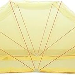 Elegant Mosquito Net Foldable Double Bed Mosquito Net - 6 * 6 Feet Bed Size (Yellow Color)-image-79