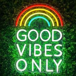 Wall Mitra Rainbow Good Vibes Only Neon Signs for Wall Decor Neon Sign Rainbow Led Sign Suitable for Living Room Beer Bar Game Room Hotel Birthday Party Unique Gift for Love(24x10)-image-94
