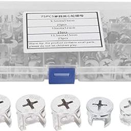 75Pcs Cam Nut Furniture Eccentric Wheel Nut Set,3-in-1 Connector Fastener Hardware Tools-picture-11
