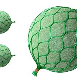 Floral Foam Ball/Spheres for Fresh & Artificial Flower Decoration, Wedding, Party, Events, Pooja, Birthday, Anniversary, Valentine Green Netted Shperes (2 Nos) Dia 180mm-image-2