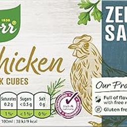 Knorrs Chicken Stock Cubes, Zero Salt, Gluten Free, 8 Cubes 72 Grams-24