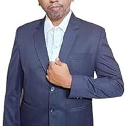 Mens Single Breasted Blazer Navy Blue-image-23