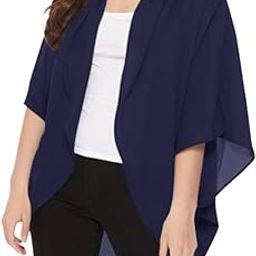 Women Loose fit Kimono 3/4 Sleeves- DN- 524-30 inches-picture-56