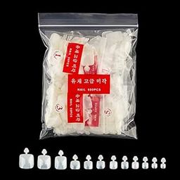 Shills Professional 600 Pcs False White Toenails Full Cover Artificial Acrylic Toenails Fake Toenail Tips Nail Salons Diy Foot Decoration Manicure Tools-image-19