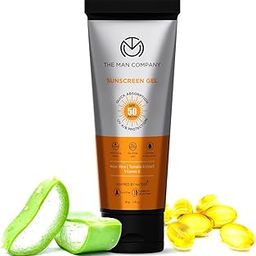The Man Company Oil-Free Sunscreen SPF50 PA+++ For Men- 50gm | Sunscreen Gel for Oily, Combination & Normal Skin | Broad Spectrum UV A/B Protection | No White Cast | Non-Greasy & Lightweight-1