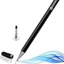 Stylus Pen for Android Tablet & iOS All Touchscreen Devices Capacitive Universal Smart Pen Pencil with Fine Point Disc Tip Lightweight Metal Body and Magnetic Cover for Mobile Phone iPad Tab - Black-30