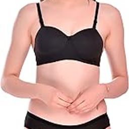 Women Cotton Padded Non-Wired Half Cup Padded T-Shirts Bra and Panty-picture-31